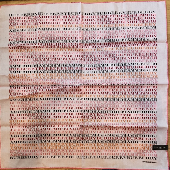 Burberry Silk Hankerchief | Rare Pink | Never Used - Picture 6 of 7